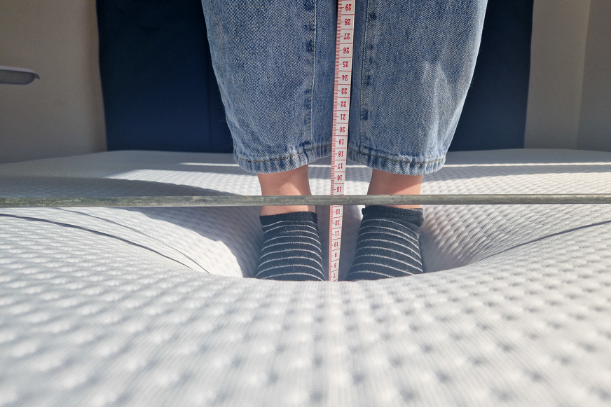 emma premium mattress sinking depths